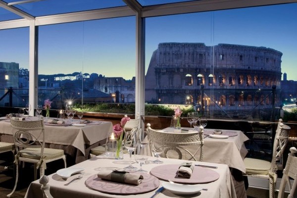 Colosseum panoramic view restaurant