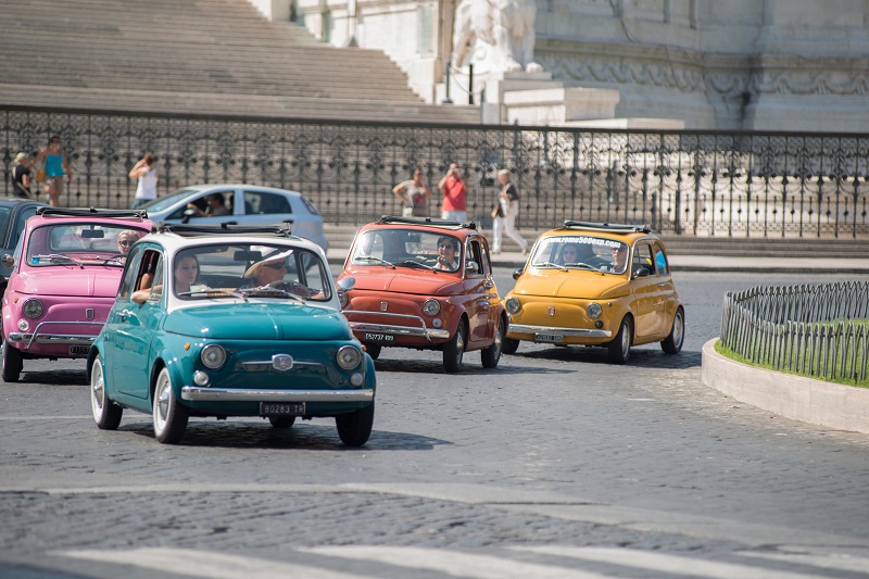 Fiat 500 tour rome