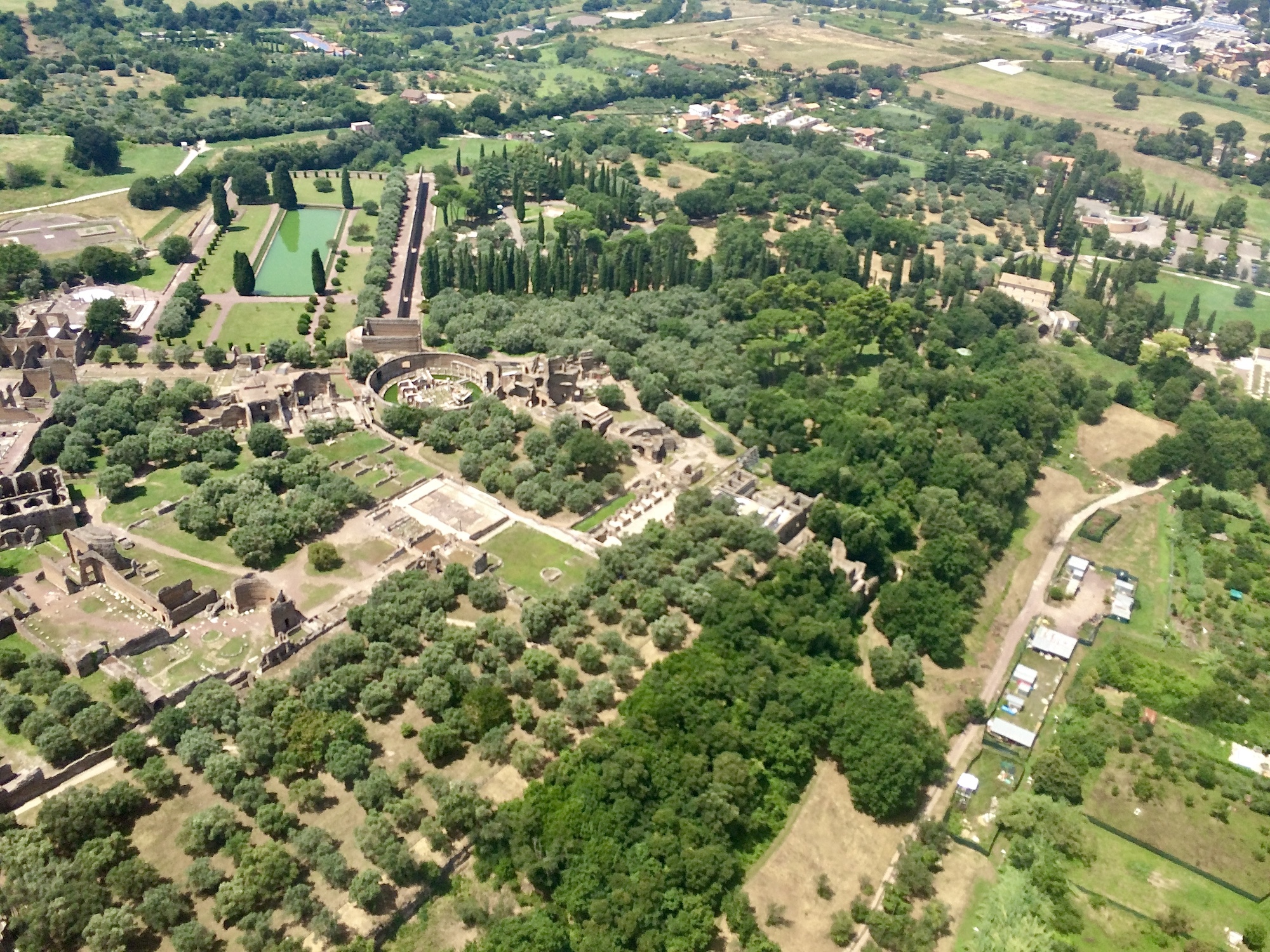 Tivoli hélicoptère visite Villa adriana _Beyond Roma